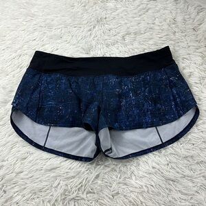 Lululemon Speed Up Short 2.5" City Lights Multi Black / Black